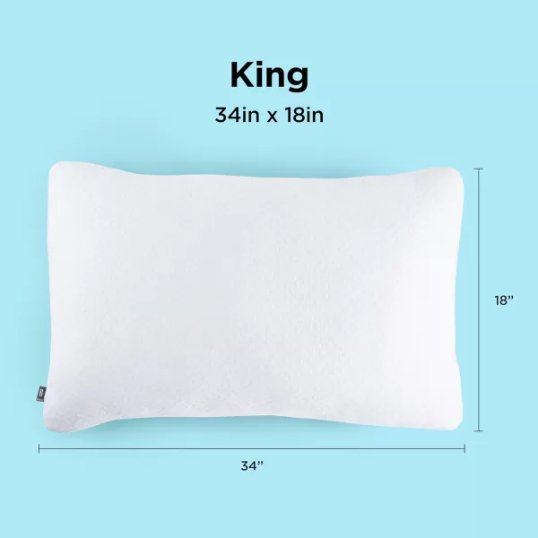 imageBrookstone TempSense Down Alternative Pillow Set  King Size Bed Pillows for Adults Comfortable and Supportive Bedroom Pillows for Bed Ideal for All Sleep Positions  2 Pack WhiteWhite