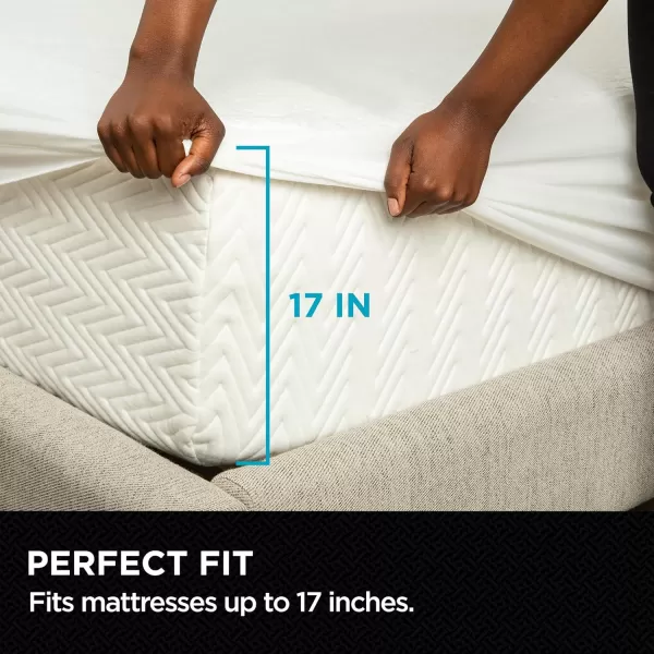 imageBrookstone Ultimate Mattress Protector with Cool Touch  Premium Polyester and Polyethylene Fabric for Optimal Comfort and Protection  Cooltouch Fiber for Hot Sleepers  California King Size WhiteWhite