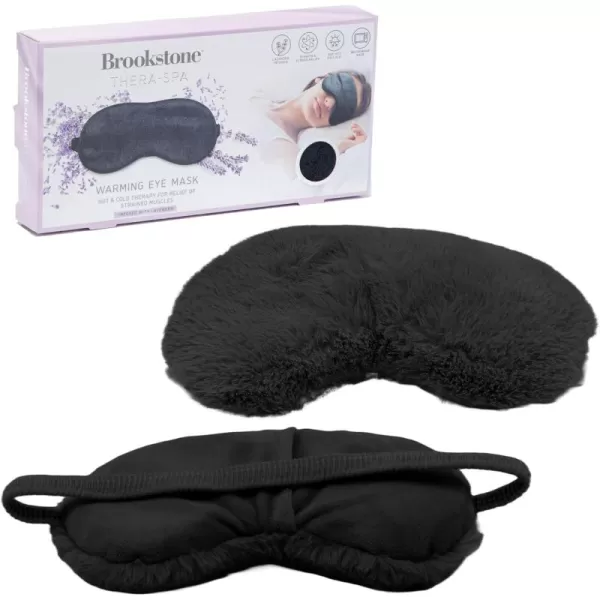 imageBrookstone Eye Mask for Hot ampamp Cold Therapy  Sleeping Mask for Stye Eye Treatment Compression  Lavender Infused Sleep Mask for Men ampamp Women  Weighted Eye Mask for Sleeping Midnight BlackMidnight Black