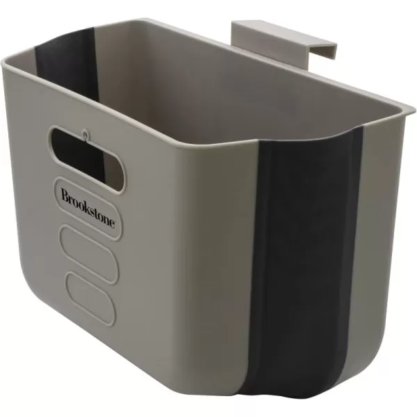 imageBrookstone MultiPurpose Collapsible Car Trash Bin Home ampamp Kitchen Waste Basket Hanging Garbage for Automotive or Cabinet Doors