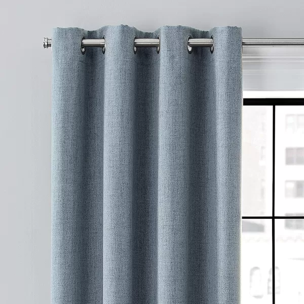 imageBROOKSTONE Renwick Blackout Thermal Grommet Window Curtains for Bedroom Single Panel 50quot x 95quot MochaInk