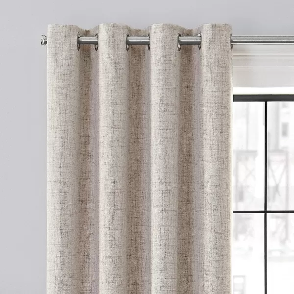 imageBROOKSTONE Renwick Blackout Thermal Grommet Window Curtains for Bedroom Single Panel 50quot x 95quot MochaLinen