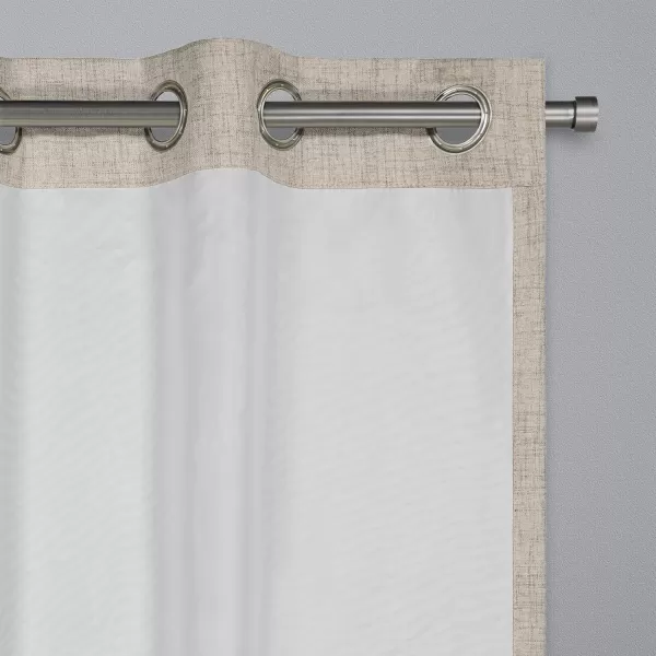 imageBROOKSTONE Renwick Blackout Thermal Grommet Window Curtains for Bedroom Single Panel 50quot x 95quot MochaLinen