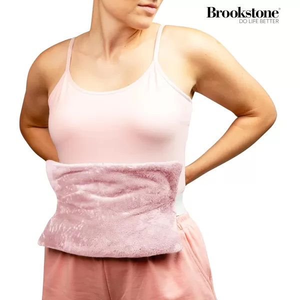 imageBrookstone  TheraSpa Cooling ampamp Heated Back Wrap with Adjustable Strap  Cold Pack ampamp Microwave Heating Pad for Back Pain Relief  Healthy Posture Support  LavenderInfused Blush PinkBack Wrap  Blush Pink