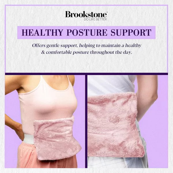 imageBrookstone  TheraSpa Cooling ampamp Heated Back Wrap with Adjustable Strap  Cold Pack ampamp Microwave Heating Pad for Back Pain Relief  Healthy Posture Support  LavenderInfused Blush PinkBack Wrap  Blush Pink