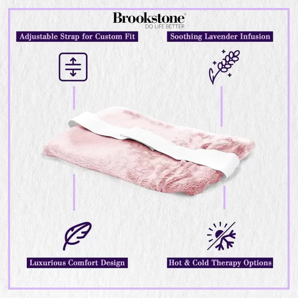 imageBrookstone  TheraSpa Cooling ampamp Heated Back Wrap with Adjustable Strap  Cold Pack ampamp Microwave Heating Pad for Back Pain Relief  Healthy Posture Support  LavenderInfused Blush PinkBack Wrap  Blush Pink