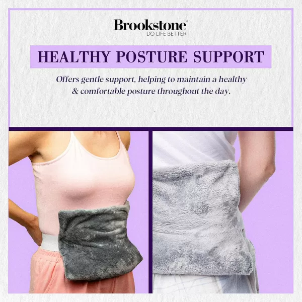 imageBrookstone  TheraSpa Cooling ampamp Heated Back Wrap with Adjustable Strap  Cold Pack ampamp Microwave Heating Pad for Back Pain Relief  Healthy Posture Support  LavenderInfused Blush PinkBack Wrap  Glacier Gray