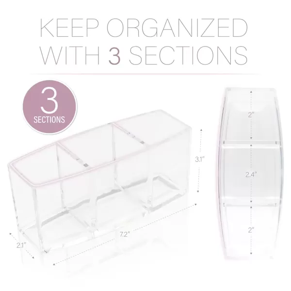 imageBrookstone 2 Pack Brush Holder Makeup Organizer for Vanity Fits Various Accessories Versatile Storage Solution Cosmetic Display Case for Brushes