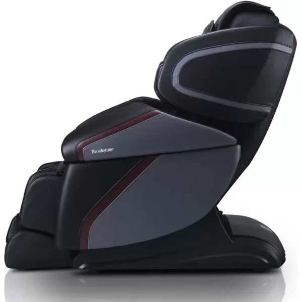 imageBrookstone BK450 Full Body 3D LTrack Technology Massage Chair with Heat Therapy Zero Gravity Extendable Footrest with Sole Rollers Black ampamp Grey 2024