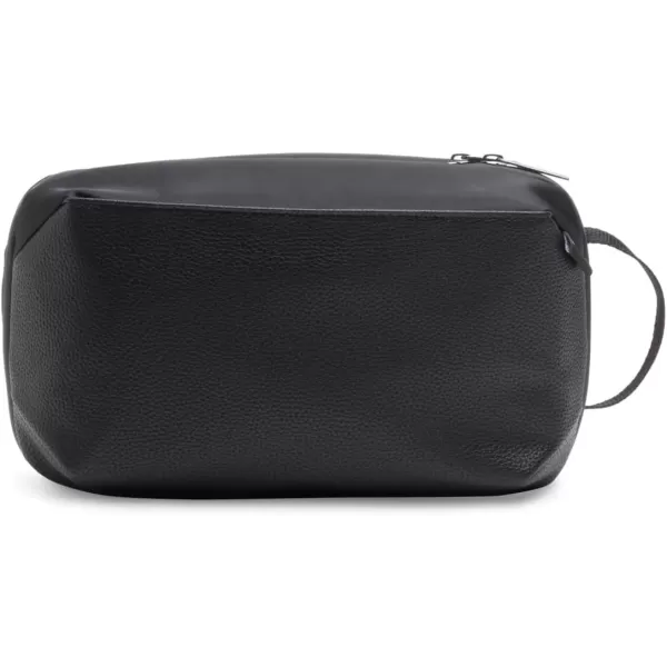 imageBrookstone Compact Toiletry Kit  Vegan Leather Travel Toiletry Bag with Side Grab Handle  Hygiene Bag Toiletry Organizer BlackBlack