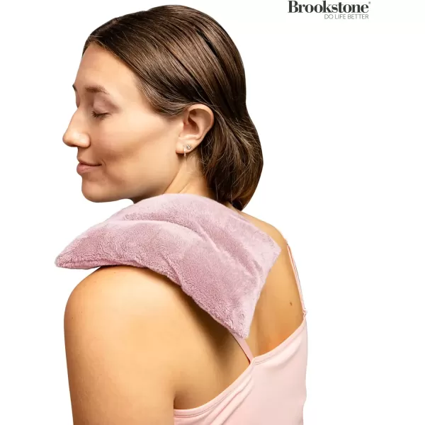 imageBrookstone HotCold Microwavable Heating Pad for Period Cramps  Premium Comfort Fur Massage Pad  Cold Pack for Back Pain Relief  Small Microwave Heating Pad Infused with Lavender Glacier GrayHeating Pad  Blush Pink