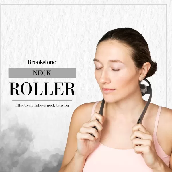 imageBrookstone Neck Massager Roller  Handheld Neck Roller Massage for Pain Relief  Premium Neck Massage Roller for Shoulders and Neck  Effective Handheld Massager for Stress and Tension Relief