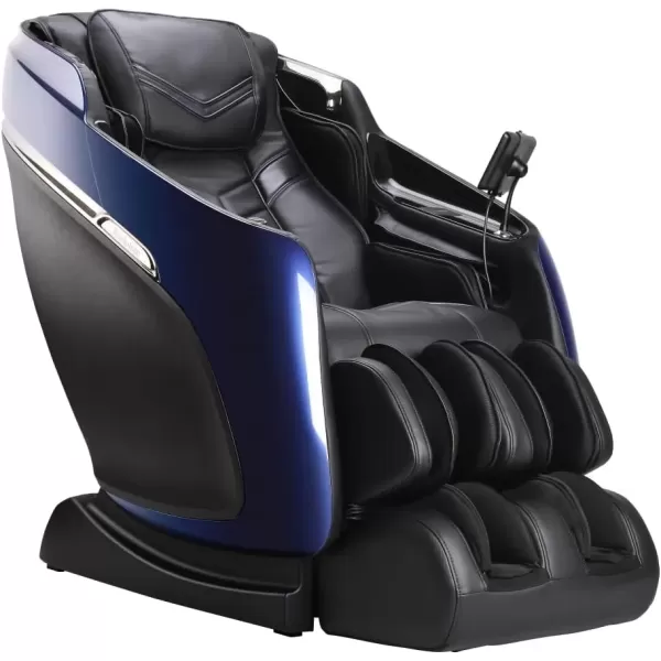 imageBrookstone BK750 Mach IX Full Body Zero Gravity 4D Humanistic Massage Chair with Heat Therapy SLCurve Track Extendable Footrest with Sole Rollers 7 Touchscreen Blue ampamp Black 2024