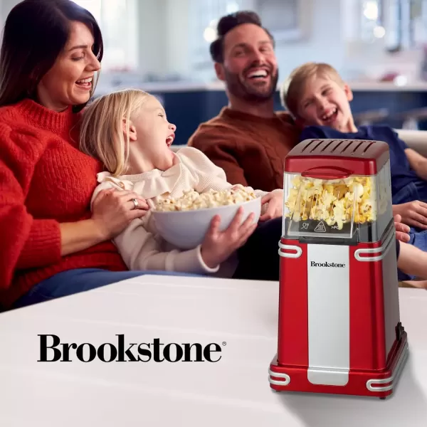 imageBrookstone Classic Style Popcorn Machine Air Popper Popcorn Maker Machine Electric Nostalgia Movie Theatre Popcorn Style Makes 2 Cups No Oil Food Safe Nostalgia Popcorn Maker Holiday Gift