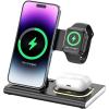 imageBrookstone 3in1 Wireless Charging Station 2 Port 18W Wall Charger ampamp High Speed Cable for Apple iPhone 15 14 13 12 11 Pro MaxPlusMiniXXSMaxXRSE Apple iWatch Series ampamp Airpods Pro 2 3Black