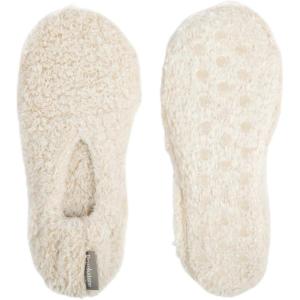 imageBrookstone Plush Footies  Slippers with Memory Foam Insole  UltraSoft Sherpa Footies for Indoor Wear NonSkid Sole OneSizeFitsMost Machine Washable Slippers for WomenFleece  Solid