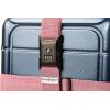 imageBrookstone Luggage Strap  2in1 Cross Luggage Suitcase Belt with Buckle and TSAApproved Keyless 3Digit Combination Lock Vintage GreenLilac Ice