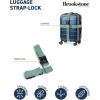 imageBrookstone Luggage Strap  2in1 Cross Luggage Suitcase Belt with Buckle and TSAApproved Keyless 3Digit Combination Lock Vintage GreenVintage Green