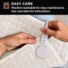 imageBrookstone Luxe Portable Heating Pad  Super Soft Plush 6 Heat Settings Machine Washable EasytoUse Controller 16 x 12 for Pain Relief Period Cramps Warmth TofuTofu