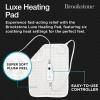 imageBrookstone Luxe Portable Heating Pad  Super Soft Plush 6 Heat Settings Machine Washable EasytoUse Controller 16 x 12 for Pain Relief Period Cramps Warmth TofuTofu