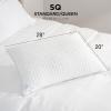 imageBrookstone x McCaffrey Dual Comfort Cooling Memory Foam Pillow  Sleep Like A Pro  Adaptive BioSense Foam Cool Touch Cover for Faster Sleep Easy Care Machine Washable 27 x 20  WhiteJust Right Pillow