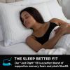 imageBrookstone x McCaffrey Dual Comfort Cooling Memory Foam Pillow  Sleep Like A Pro  Adaptive BioSense Foam Cool Touch Cover for Faster Sleep Easy Care Machine Washable 27 x 20  WhiteJust Right Pillow