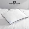 imageBrookstone x McCaffrey Dual Comfort Cooling Memory Foam Pillow  Sleep Like A Pro  Adaptive BioSense Foam Cool Touch Cover for Faster Sleep Easy Care Machine Washable 27 x 20  White2in1 Pillow