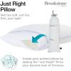 imageBrookstone x McCaffrey Dual Comfort Cooling Memory Foam Pillow  Sleep Like A Pro  Adaptive BioSense Foam Cool Touch Cover for Faster Sleep Easy Care Machine Washable 27 x 20  WhiteJust Right Pillow