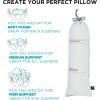 imageBrookstone x McCaffrey Dual Comfort Cooling Memory Foam Pillow  Sleep Like A Pro  Adaptive BioSense Foam Cool Touch Cover for Faster Sleep Easy Care Machine Washable 27 x 20  WhiteJust Right Pillow