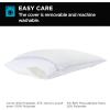 imageBrookstone x McCaffrey Dual Comfort Cooling Memory Foam Pillow  Sleep Like A Pro  Adaptive BioSense Foam Cool Touch Cover for Faster Sleep Easy Care Machine Washable 27 x 20  WhiteJust Right Pillow