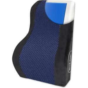 imageBrookstone BK1172  Luxurious Back Support Pillow for Office Chairs and Cars Lumbar Cushion with Premium Grade Memory Foam with Cooling Gel Soft Plush Cover