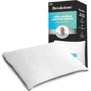 imageBrookstone x McCaffrey Dual Comfort Cooling Memory Foam Pillow  Sleep Like A Pro  Adaptive BioSense Foam Cool Touch Cover for Faster Sleep Easy Care Machine Washable 27 x 20  WhiteMcCaffrey Dual Comfort