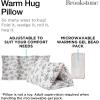 imageBrookstone HUGZZZ Soft Pillow  Microwaveable Gel Pack for Warming Sensation Comfort ampamp Support  Fold Roll or Wedge Pillow for Sitting Napping or Hugging Pillow IdeasFloral