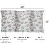 imageBrookstone HUGZZZ Soft Pillow  Microwaveable Gel Pack for Warming Sensation Comfort ampamp Support  Fold Roll or Wedge Pillow for Sitting Napping or Hugging Pillow IdeasFloral