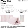 imageBrookstone HUGZZZ Soft Pillow  Microwaveable Gel Pack for Warming Sensation Comfort ampamp Support  Fold Roll or Wedge Pillow for Sitting Napping or Hugging Pillow IdeasBlush Cheetah