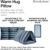 imageBrookstone HUGZZZ Soft Pillow  Microwaveable Gel Pack for Warming Sensation Comfort ampamp Support  Fold Roll or Wedge Pillow for Sitting Napping or Hugging Pillow IdeasVintage Stripe