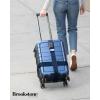 imageBrookstone Luggage Strap  2in1 Cross Luggage Suitcase Belt with Buckle and TSAApproved Keyless 3Digit Combination Lock OrangeBlue