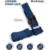 imageBrookstone Luggage Strap  2in1 Cross Luggage Suitcase Belt with Buckle and TSAApproved Keyless 3Digit Combination Lock OrangeBlue