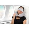 imageBrookstone Memory Foam Neck Pillow Travel Set with High Density Memory Foam Neck Pillow and Sleep Eye Mask for Vacations Airplanes Trains Buses and Cars BlueGrey