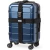 imageBrookstone Luggage Strap  2in1 Cross Luggage Suitcase Belt with Buckle and TSAApproved Keyless 3Digit Combination Lock OrangeBlack