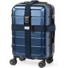 imageBrookstone Luggage Strap  2in1 Cross Luggage Suitcase Belt with Buckle and TSAApproved Keyless 3Digit Combination Lock OrangeBlue