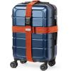 imageBrookstone Luggage Strap  2in1 Cross Luggage Suitcase Belt with Buckle and TSAApproved Keyless 3Digit Combination Lock OrangeOrange