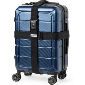 imageBrookstone Luggage Strap  2in1 Cross Luggage Suitcase Belt with Buckle and TSAApproved Keyless 3Digit Combination Lock OrangeBlack