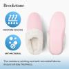 imageBrookstone Classic Comfort Memory Foam Slippers  Womens Memory Foam Indoor Slippers  Warm ampamp Comfortable Cozy Slippers for Women  Soft Plush Lining NonSlip Sole Indoor SlippersPink