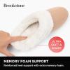 imageBrookstone Classic Comfort Memory Foam Slippers  Womens Memory Foam Indoor Slippers  Warm ampamp Comfortable Cozy Slippers for Women  Soft Plush Lining NonSlip Sole Indoor SlippersCamel
