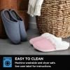 imageBrookstone Classic Comfort Memory Foam Slippers  Womens Memory Foam Indoor Slippers  Warm ampamp Comfortable Cozy Slippers for Women  Soft Plush Lining NonSlip Sole Indoor SlippersPink
