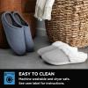 imageBrookstone Classic Comfort Memory Foam Slippers  Womens Memory Foam Indoor Slippers  Warm ampamp Comfortable Cozy Slippers for Women  Soft Plush Lining NonSlip Sole Indoor SlippersGrey