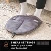 imageBrookstone Electric Foot Warmer  Ultimate Relaxation with 4 Adjustable Settings for Custom Warmth  Soft SherpaLined for Supreme Comfort  Feet Heater for Sofa Desk or Anywhere  100 PolyesterRegular  Charcoal