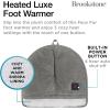 imageBrookstone Electric Foot Warmer  Ultimate Relaxation with 4 Adjustable Settings for Custom Warmth  Soft SherpaLined for Supreme Comfort  Feet Heater for Sofa Desk or Anywhere  100 PolyesterRegular  Charcoal