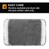 imageBrookstone Faux Fur Hand Warmer  Soothe Cold Hand Muff with Microwavable Gel Pack for Long Lasting Heat  Cozy Sherpa ampamp Plush Lining for Ultimate Comfort  Hand Muffs for Women ampamp MenCharcoal